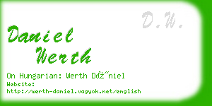 daniel werth business card